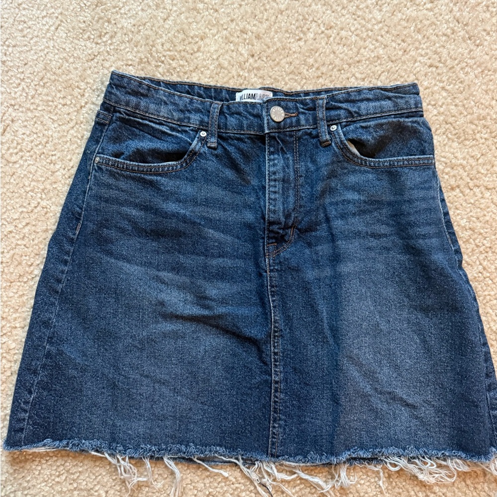 William Rast Dark Blue Denim Mini Skirt